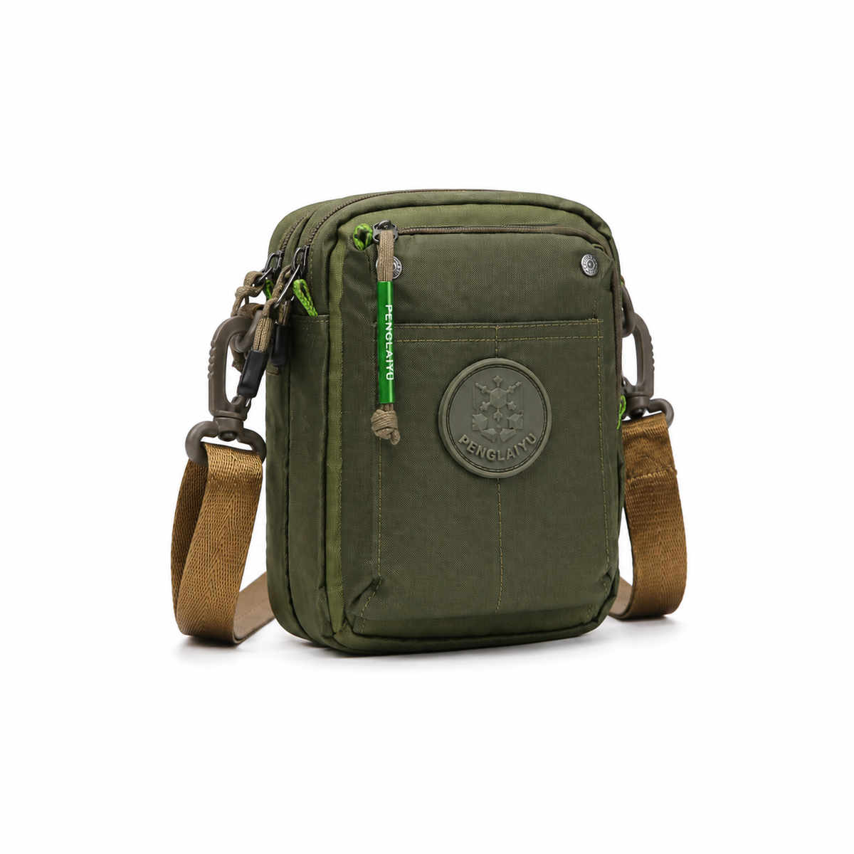 Olive Green Tactical Crossbody Shoulder Bag