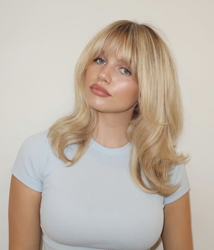 Blonde Clip-In Bangs Extension