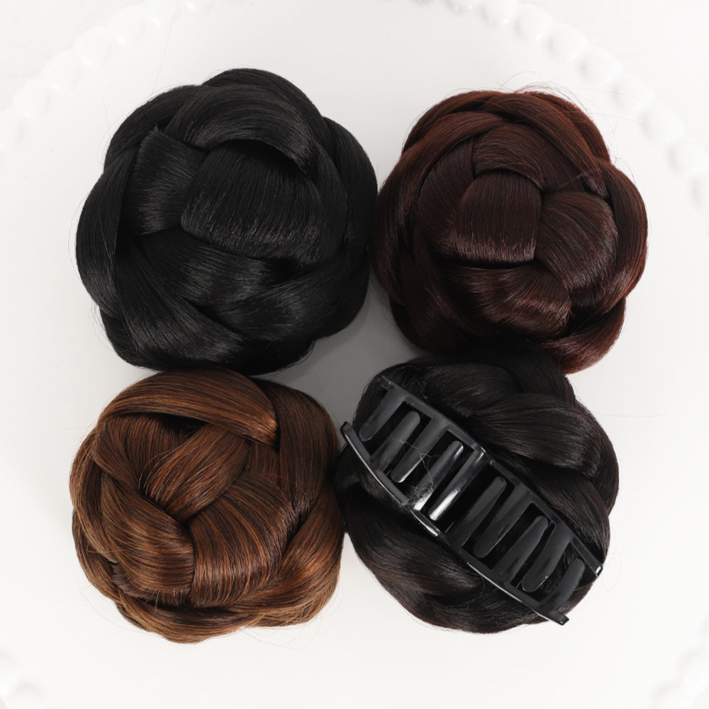 Lazy Hair Bun Maker with Claw Clip - Synthetic upgraded claw clip hair bun Elegant High-Temperature Fiber Hairpiece for Women, Easy-to-Use, No Tools Required, Perfect for Casual Styles, Hair Accessories for Women