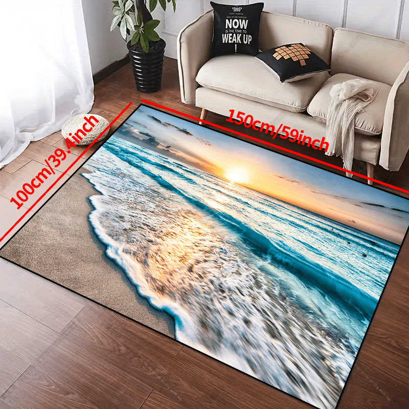 1pc of a Non-Slip Rug That Can Be Washed in a Machine, Suitable for Entryways, Living Rooms, And Bedrooms, As Well As Outdoor Patios And Garden Areas. It Serves As a Decorative Carpet for Home And Room Enhancement