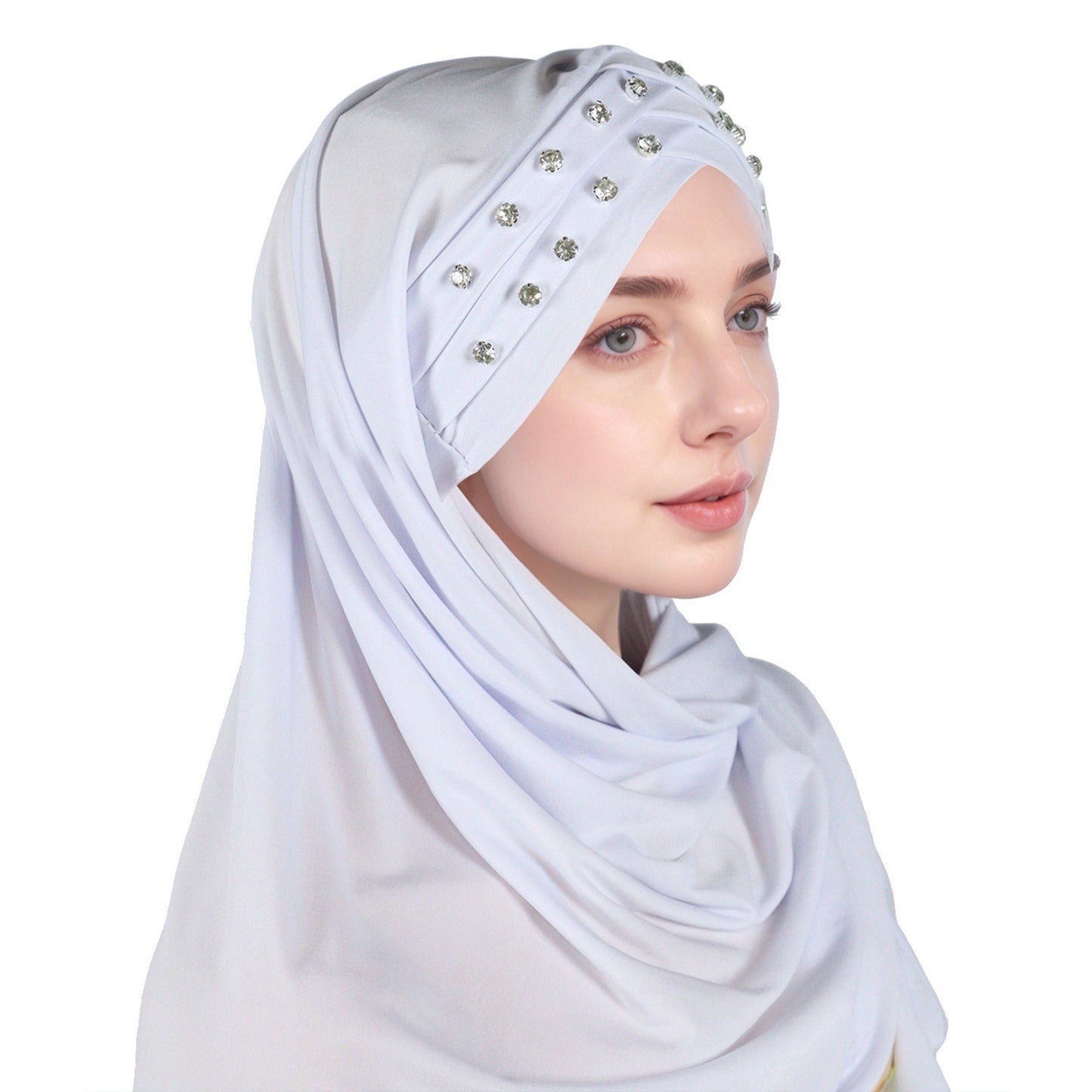 Women's Breathable Stretchy 3-Layer Middle Eastern Muslim Hijab Scarf