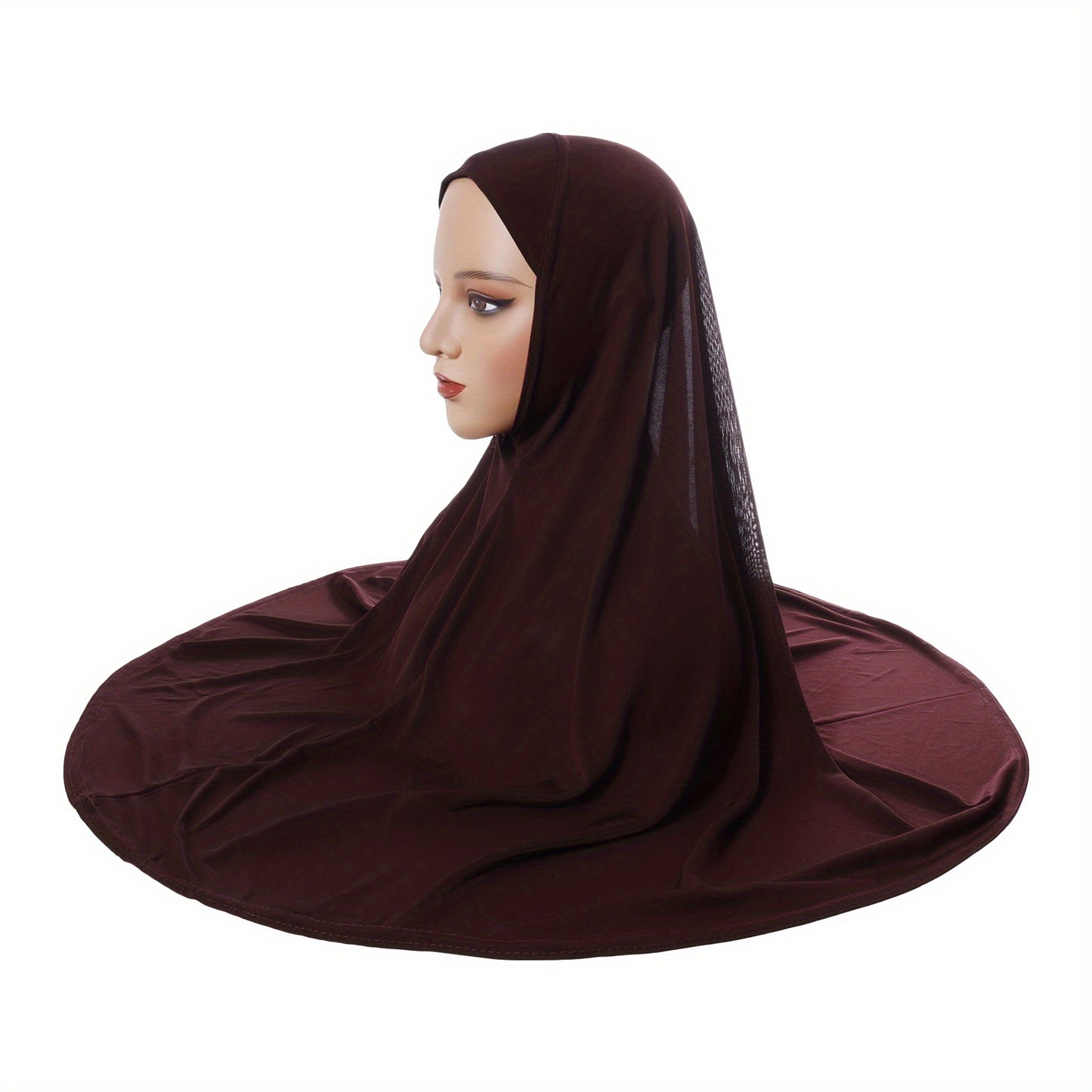 Women Head Scarf, Elegant Solid Hijab Scarf Lightweight Middle East Fashion Accessory