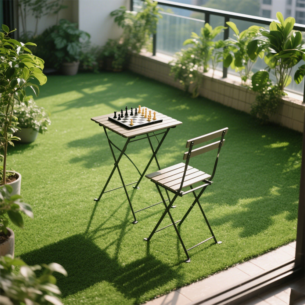 High-Realistic Artificial Grass Turf with Rubber Backing – Soft Fake Grass, No Watering/Mowing/Fertilizing, Saves Time & Water, Year-Round Green, Ideal for Indoor/Outdoor, Yard, Balcony, Thanksgiving decorations, Christmas