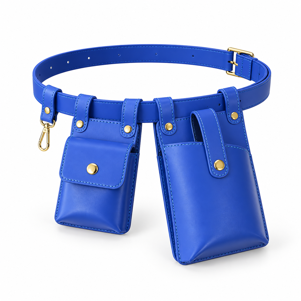 Royal Blue Dual Pouch Waist Belt