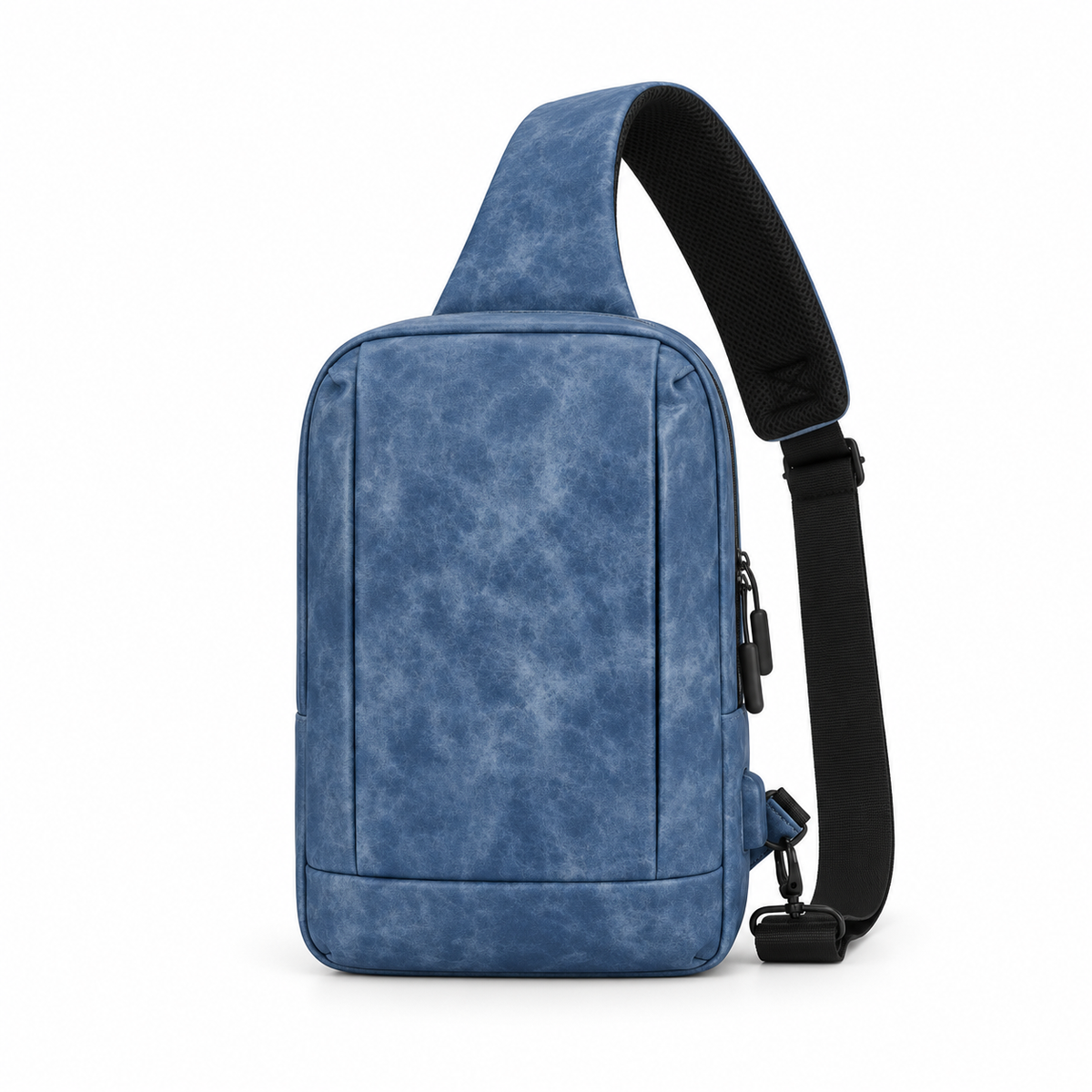 Blue Vintage Style Crossbody Sling Bag