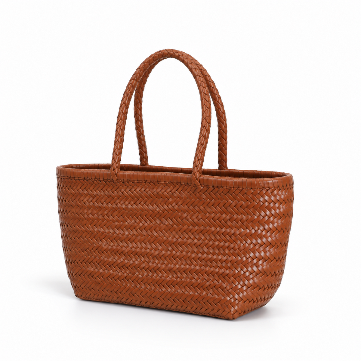 Handwoven Brown Everyday Carry Tote Bag
