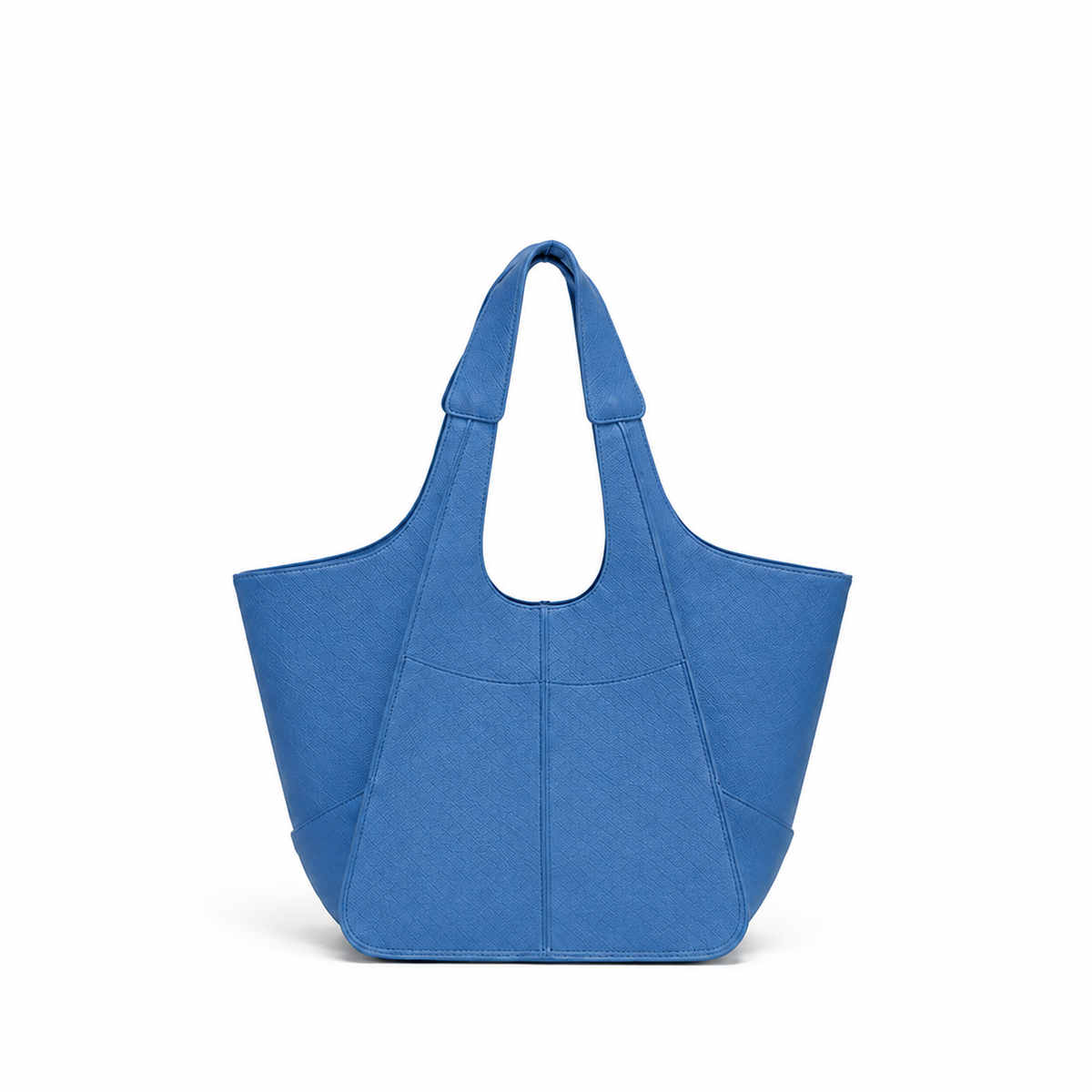 Dark Blue Structured Everyday Tote Bag
