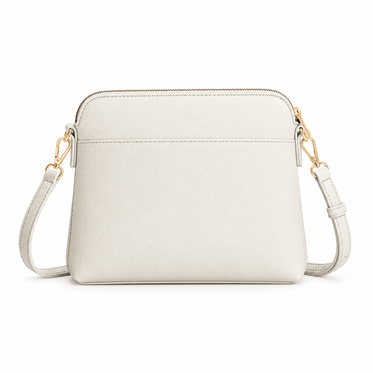 Elegant Beige Multi Pocket Crossbody Bag