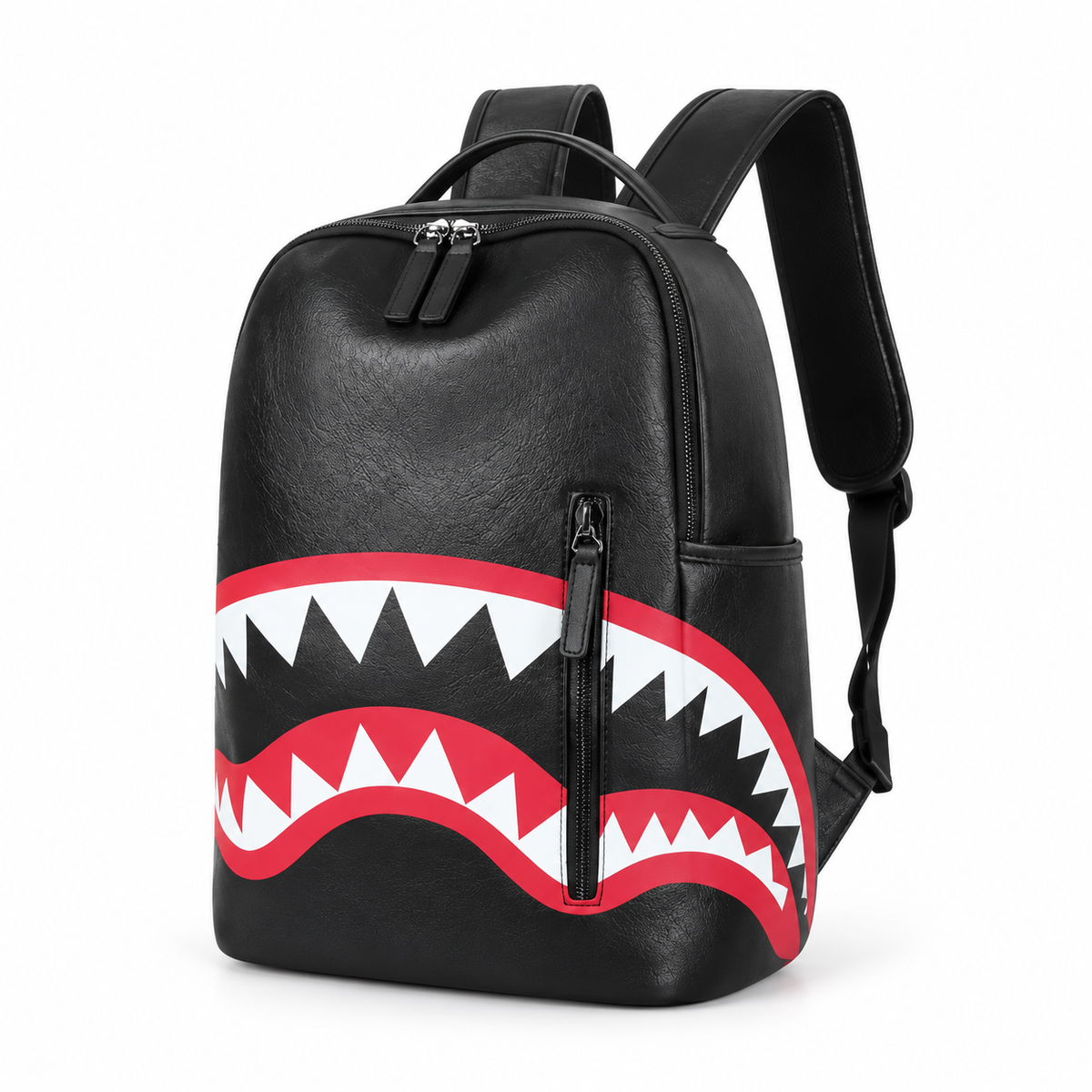 Black Shark Mouth Graphic Everyday Backpack