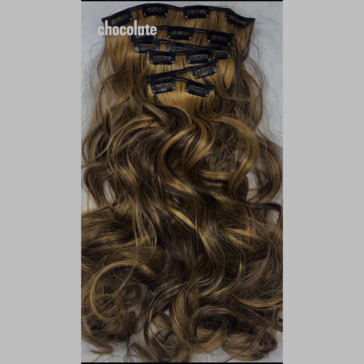 6pcs Heat Resistant 22" Clip-In Hair Extensions Suitable for Women - Body Wave Synthetic Hair with /Blonde Balayage ( & Honey Blonde), Double Weft for Volume, Clip-In Extensions for added Length/Waves, Easy Application