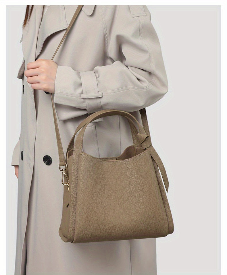 Bag for Women'S Spring And Summer New Collection, Crossbody Bag, 2025 Genuine Leather Bucket Bag, Bags Fashion Trend Handbag