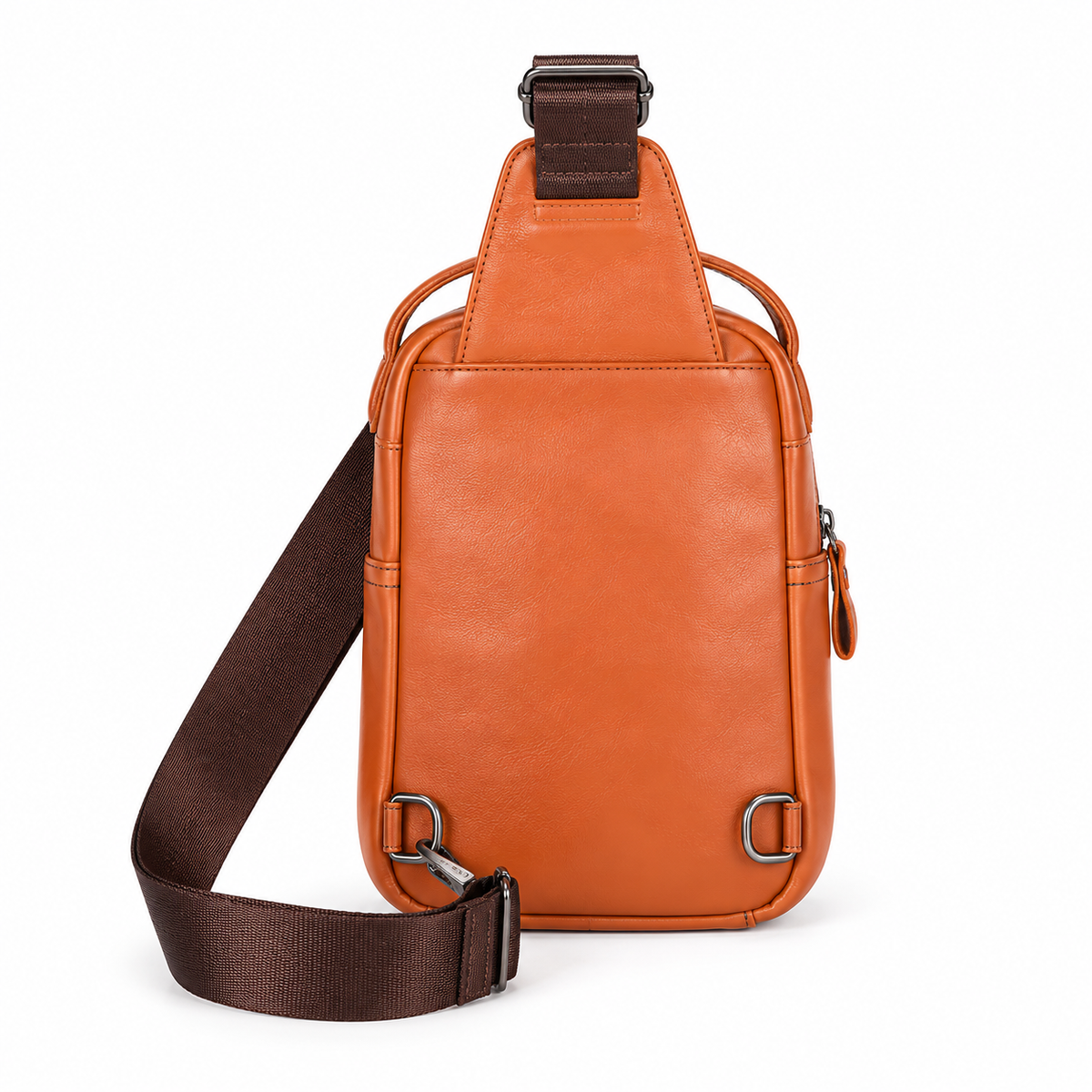Classic Cognac Brown Everyday Sling Bag
