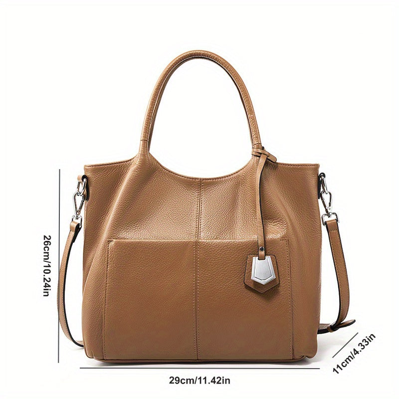 Genuine Leather Women's Bag 2025 Shoulder Bag Women's Large Capacity Tote Bag Crossbody Bag