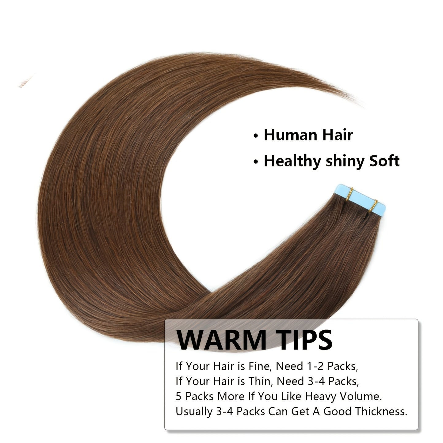 18-26 Inch 20pcs/Pack Remy Straight Invisible Tape Adhesive Hair Extensions
