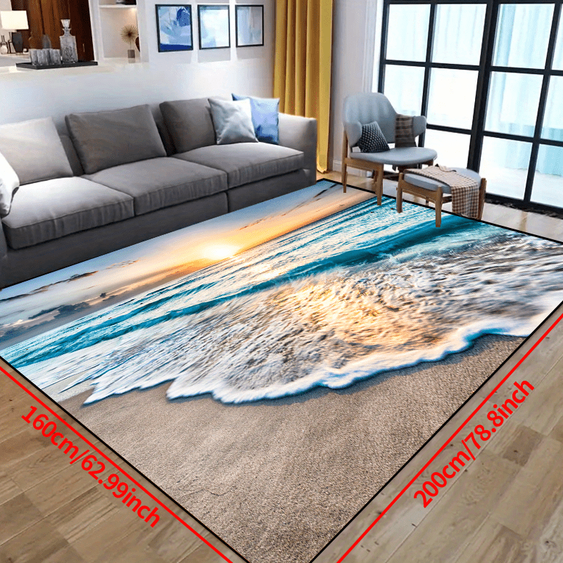 1pc of a Non-Slip Rug That Can Be Washed in a Machine, Suitable for Entryways, Living Rooms, And Bedrooms, As Well As Outdoor Patios And Garden Areas. It Serves As a Decorative Carpet for Home And Room Enhancement