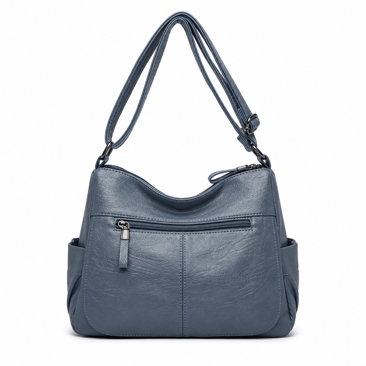 Light Blue Multi Pocket Crossbody Bag