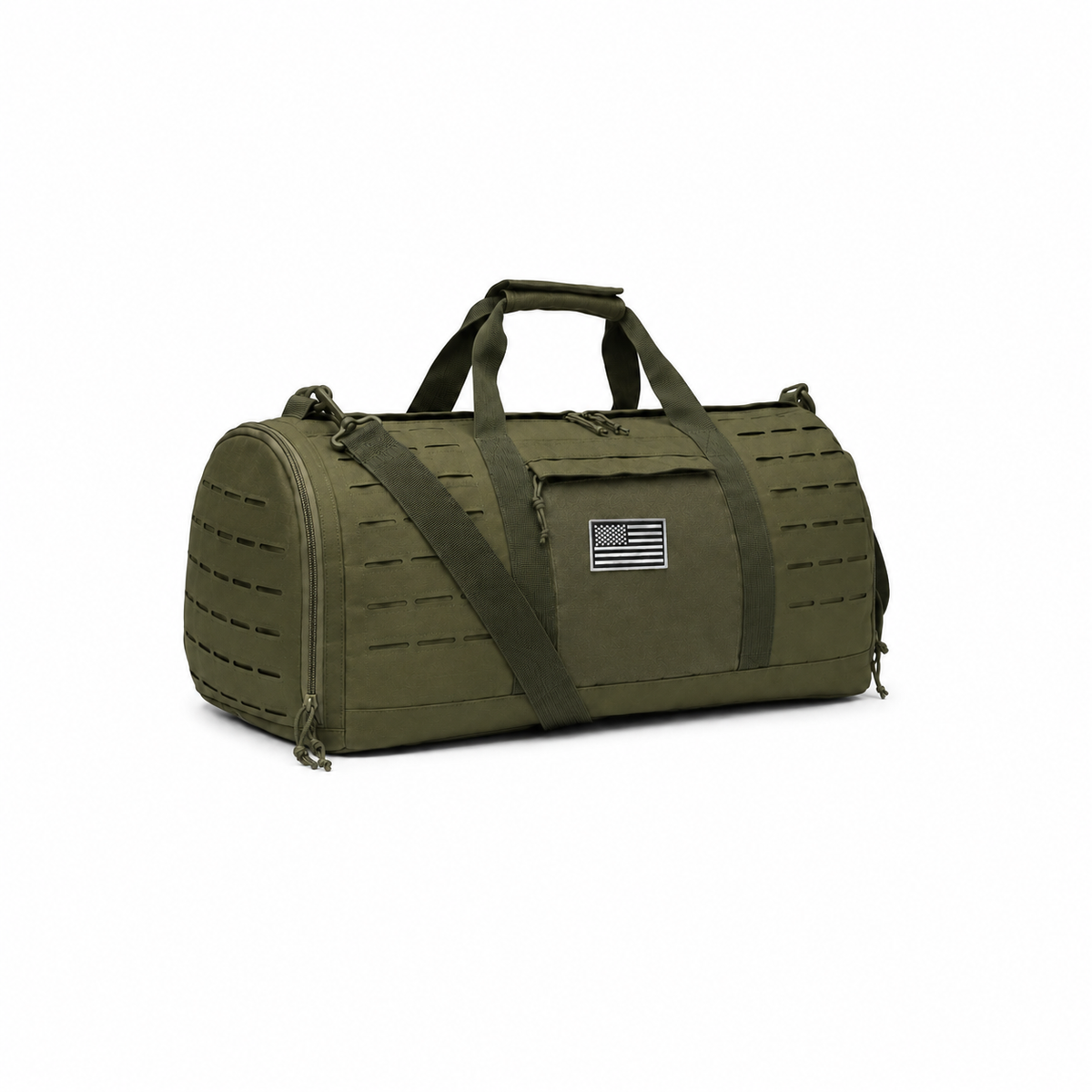 Green Heavy-Duty Tactical Duffle Bag