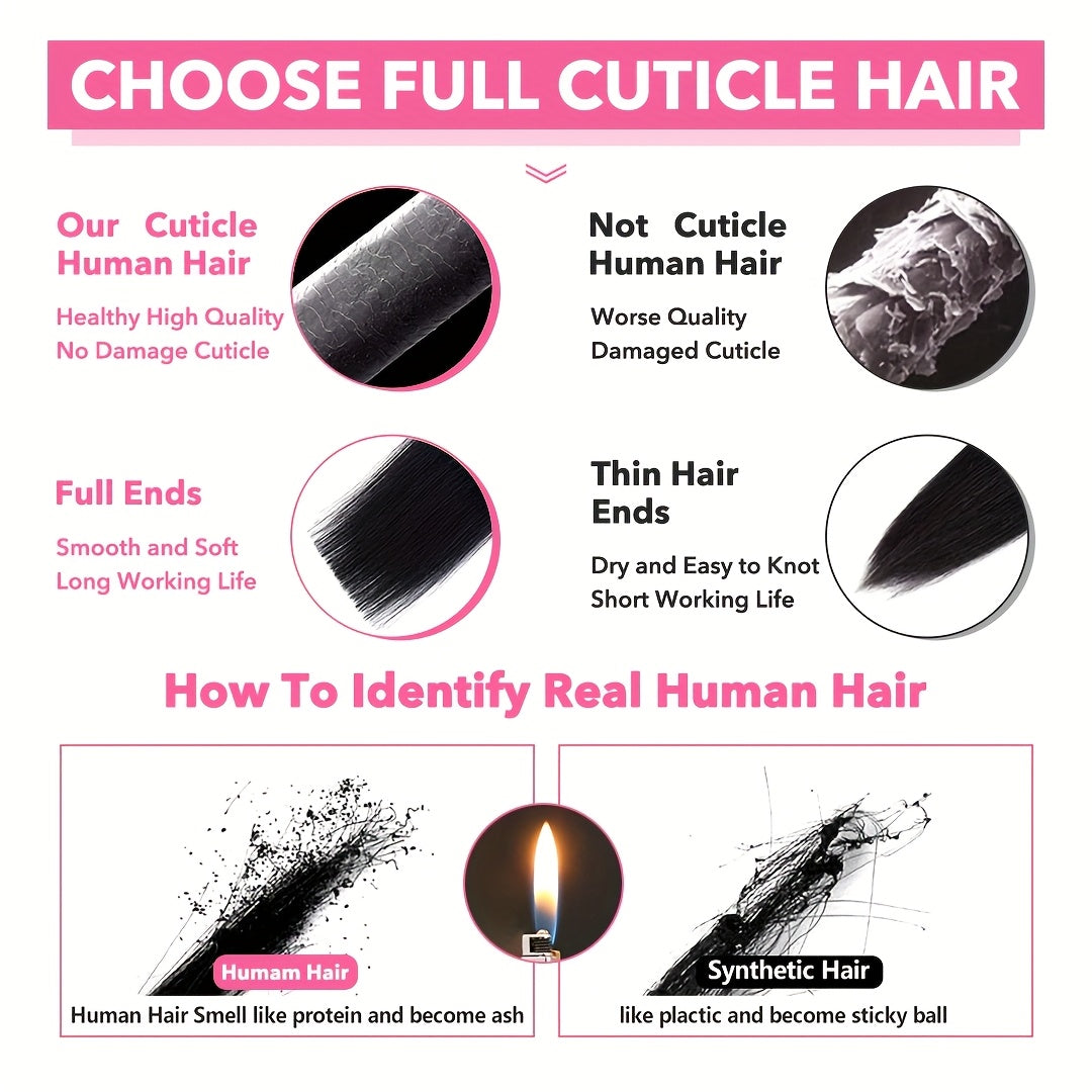 50g/50s Real Human Hair Nano Tip Hair Extensions
