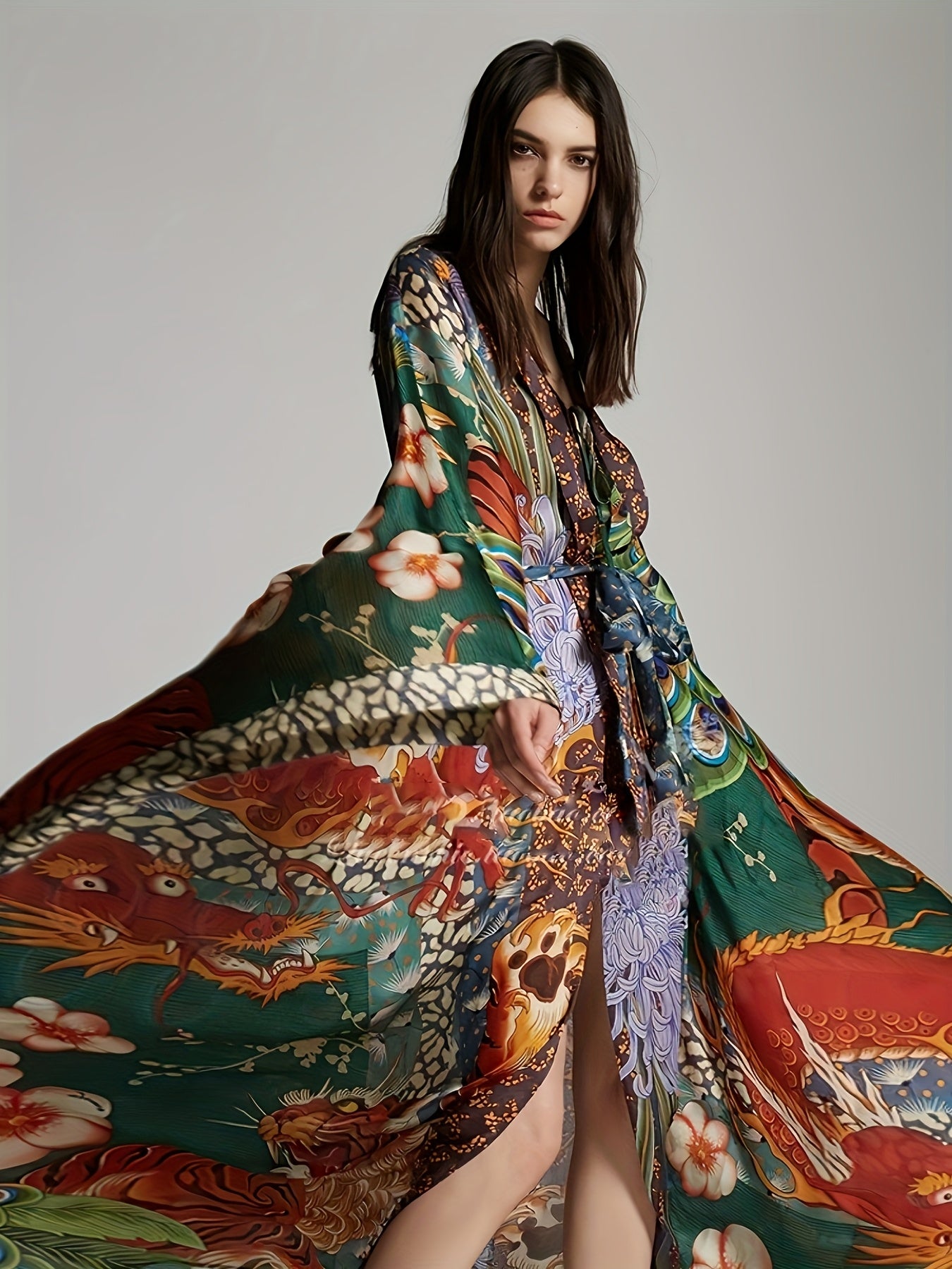 Plus Size Caftan Dress for Women Long Beach Kaftans Swimwear Beach Cover Ups