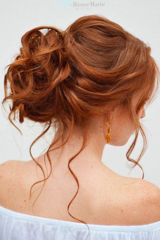 Auburn Synthetic Hair Bun For Women
