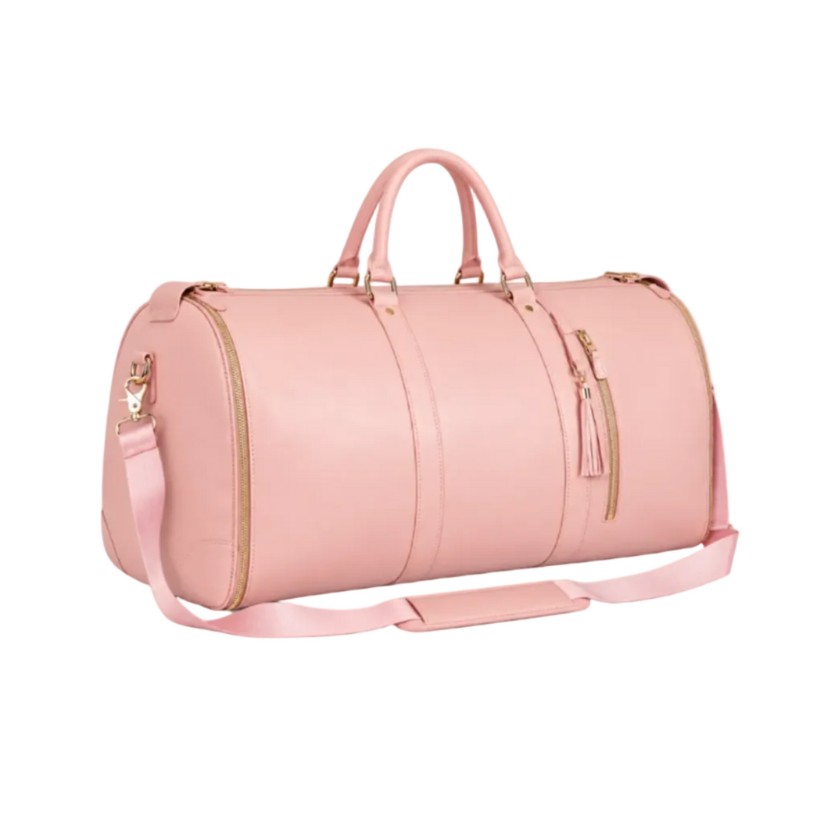 Pink Convertible Garment Overnight Travel Bag