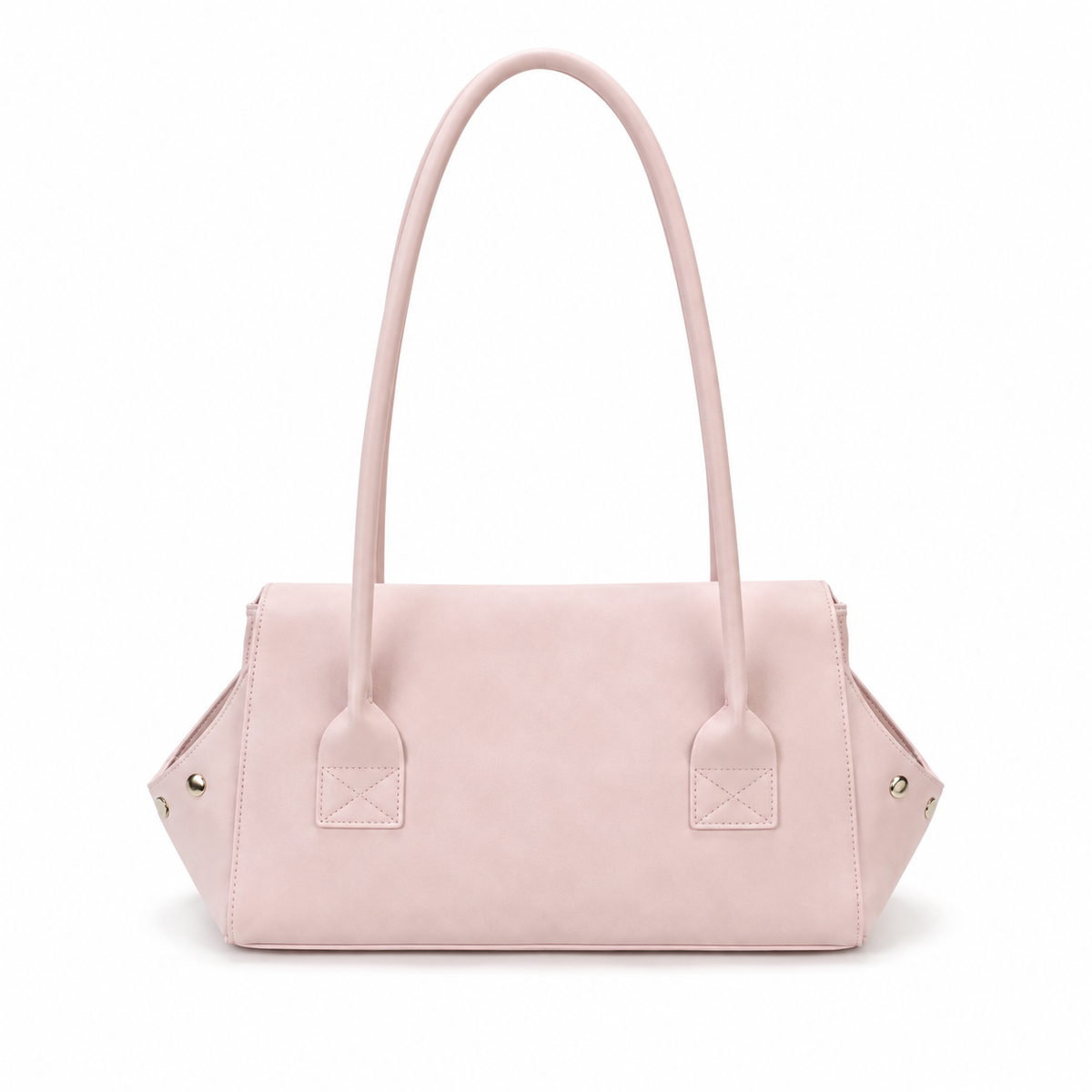 Vintage Blush Pink Star Studded Shoulder Bag