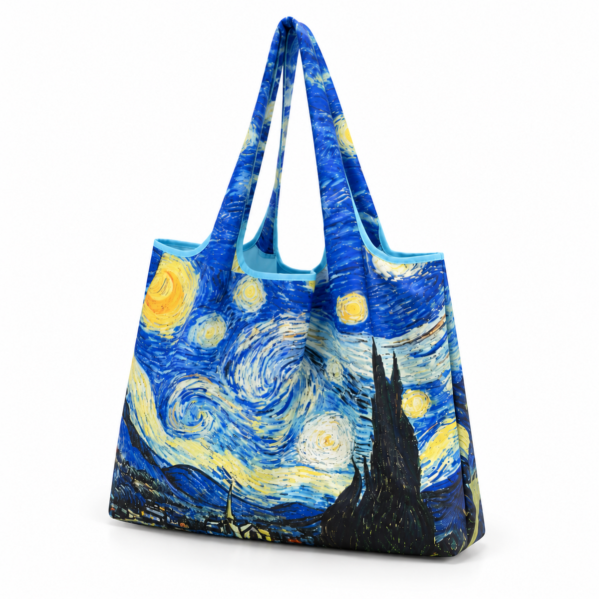 Starry Night Artistic Printed Tote Bag