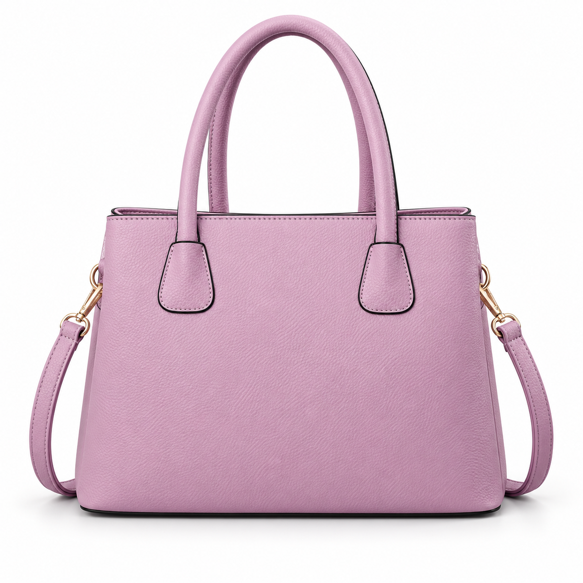Elegant Lilac Textured Tote Shoulder Bag