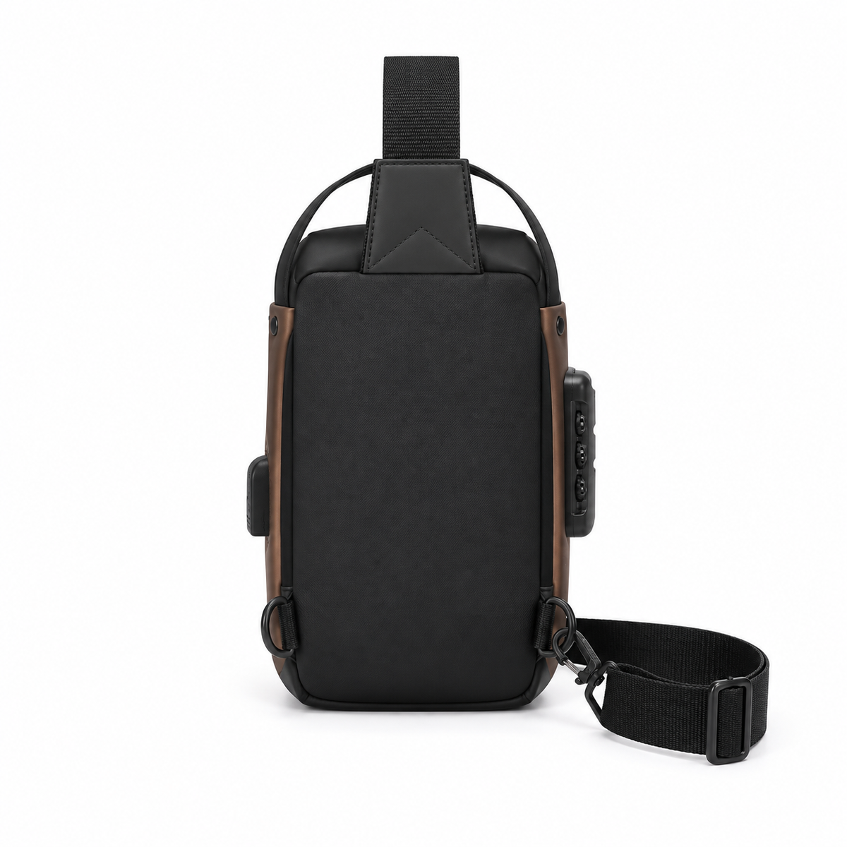 Modern Black Crossbody Sling Chest Bag
