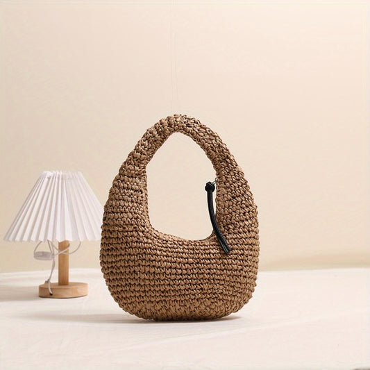 Boho Woven Beach Tote Bag