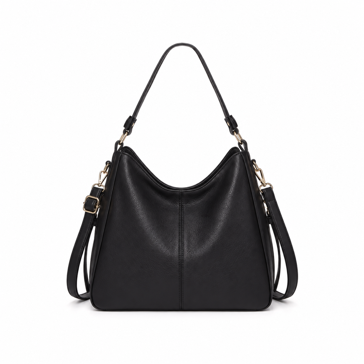 Classic Black Hobo Shoulder Crossbody Bag