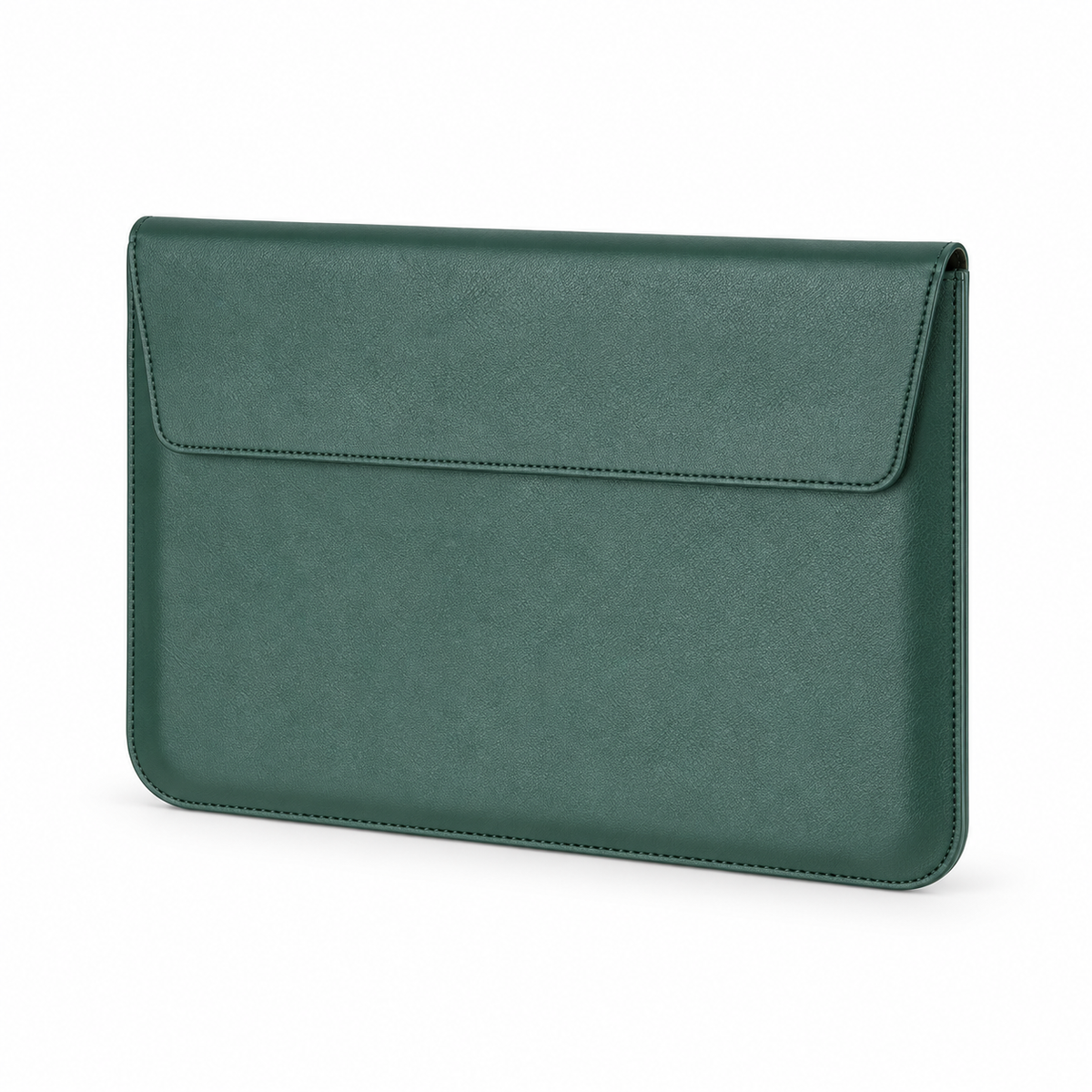 Green Leather Envelope Style Laptop Bag