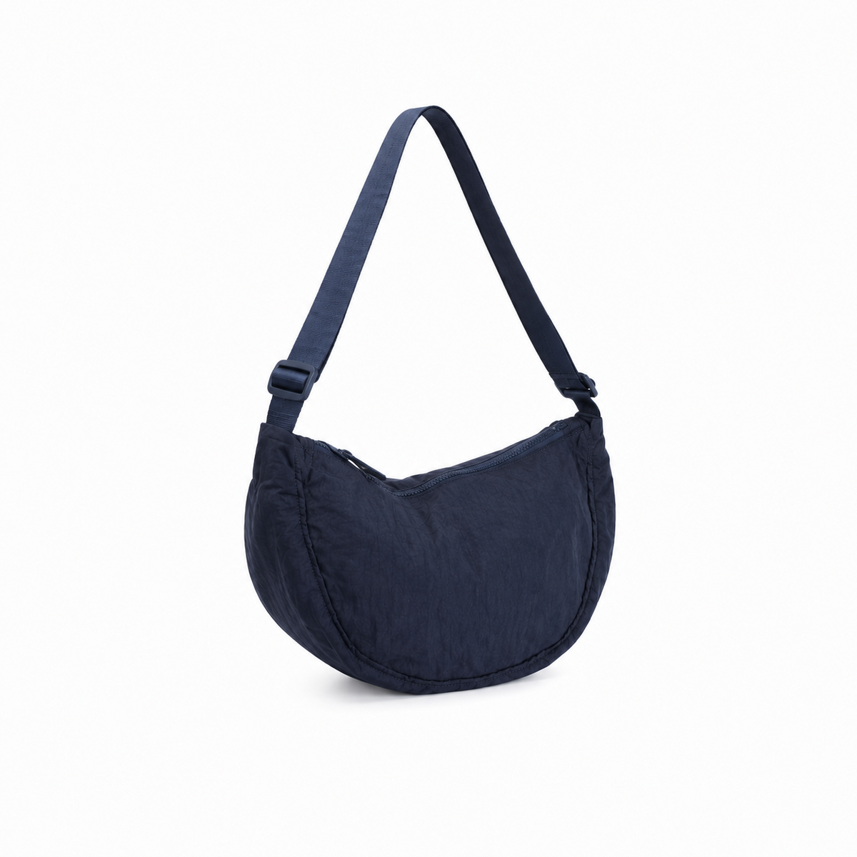 Navy Blue Crescent Shoulder Bag