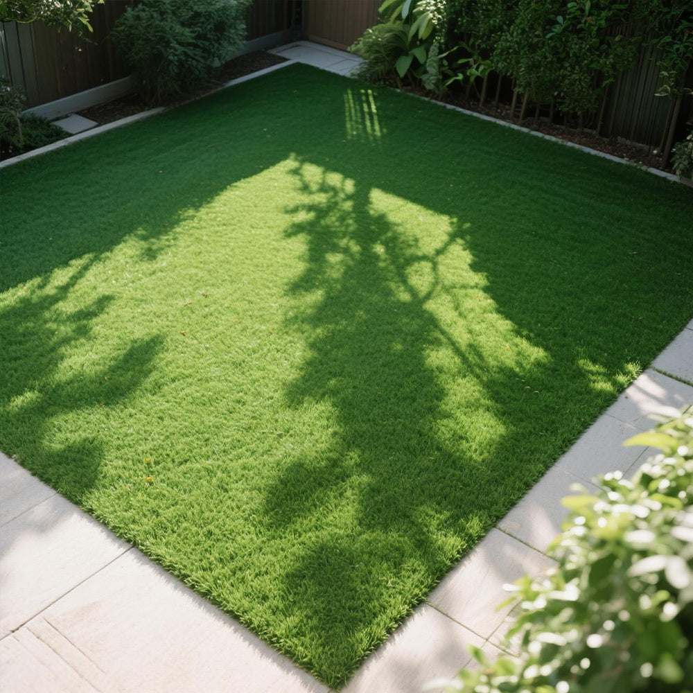 High-Realistic Artificial Grass Turf with Rubber Backing – Soft Fake Grass, No Watering/Mowing/Fertilizing, Saves Time & Water, Year-Round Green, Ideal for Indoor/Outdoor, Yard, Balcony, Thanksgiving decorations, Christmas