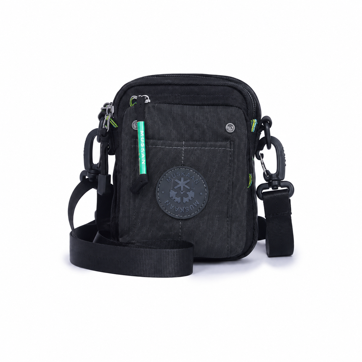 Compact Multi-Pocket Crossbody Shoulder Bag