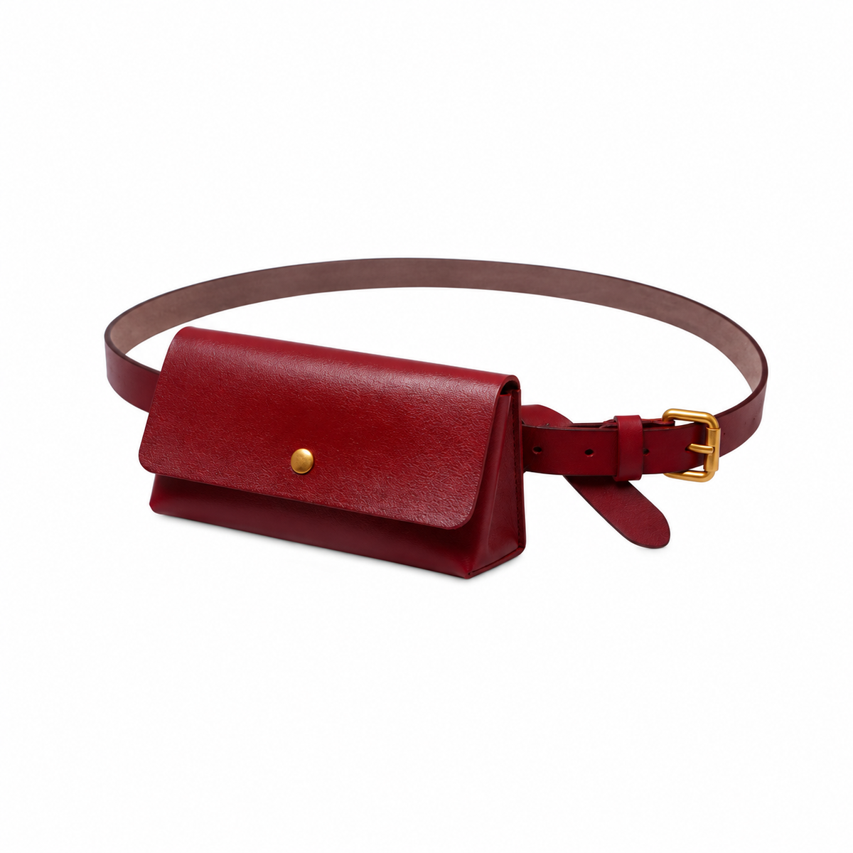 Classic Red Adjustable Waist Belt Bag