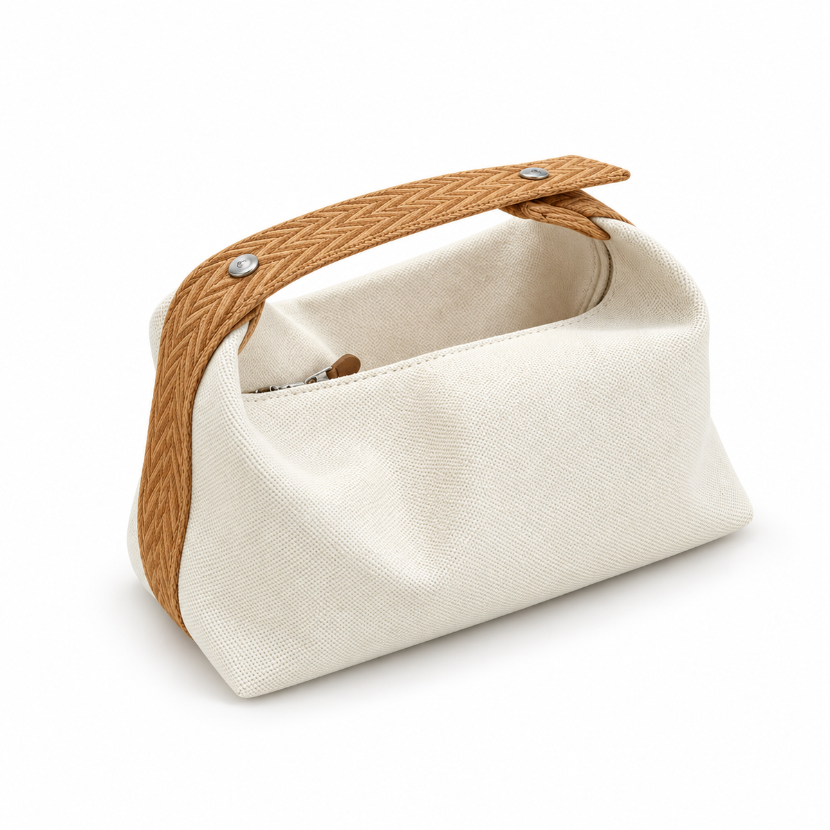 Camel Strap Minimalist Canvas Handbag Purse