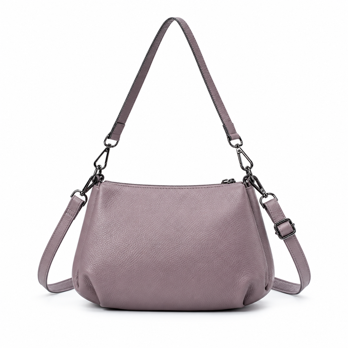 Elegant Purple Crossbody Bag With Straps