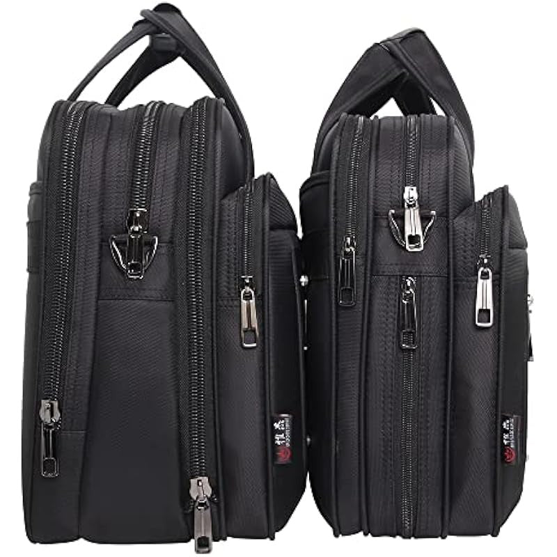Large Leather Briefcases For Men Canvas Tote Bag Laptop Case Computer Bag Work Bags Business Men's Bag Office