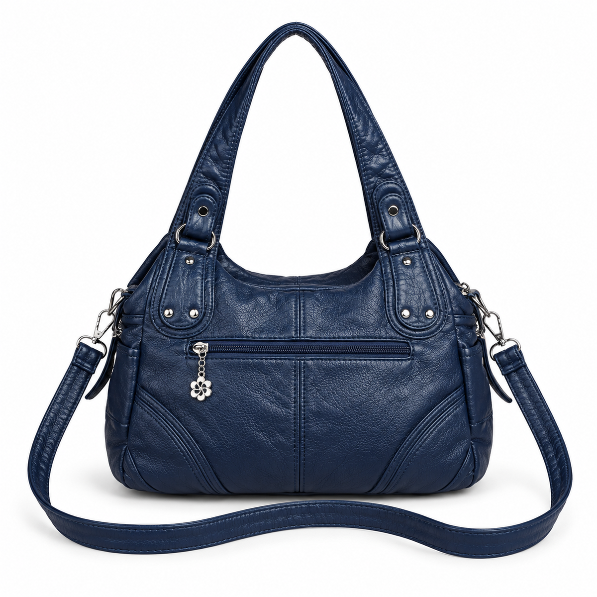 Elegant Navy Blue Crossbody Bag