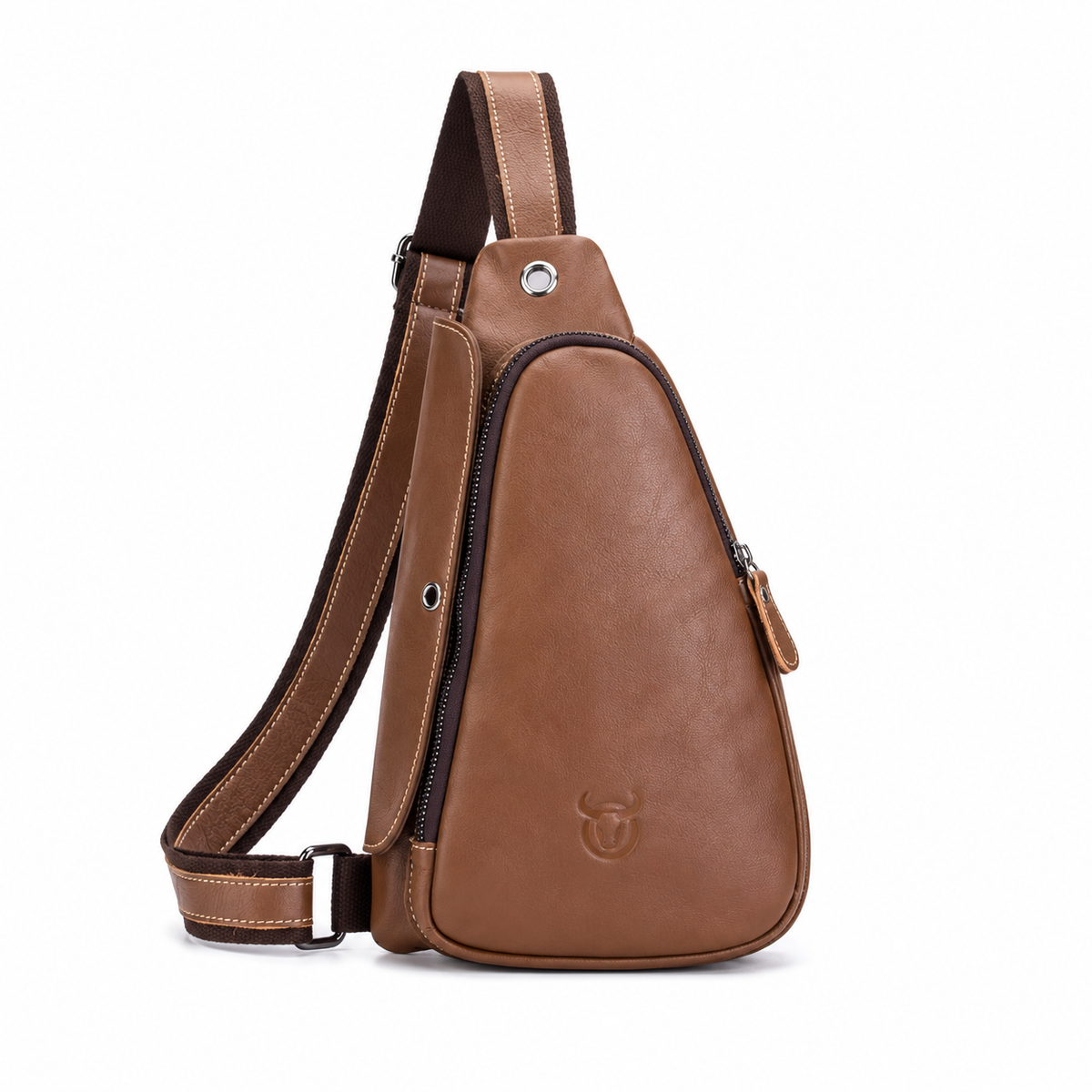 Classic Brown Crossbody Sling Chest Bag