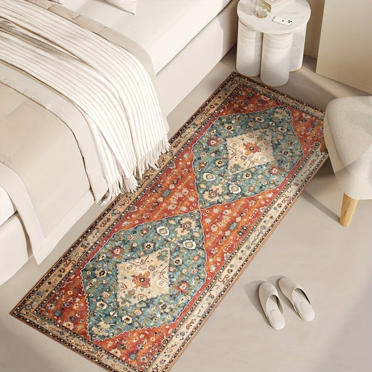 1pc Of Finely Processed Imitation Cashmere Rug, Fashionable And Simple Style Mat, Machine Washable, Anti Slip, Soft, Carpet Can Be Used for Bedroom, Dining Room, Living Room And Office Decoration
