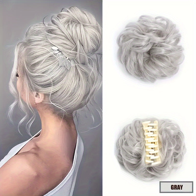 Elegant 6-Inch Synthetic Braided Hair Bun - Soft, Natural-Looking Extensions for Volumizing & Styling - Ideal for Daily Wear, Cosplay Parties & Special Occasions