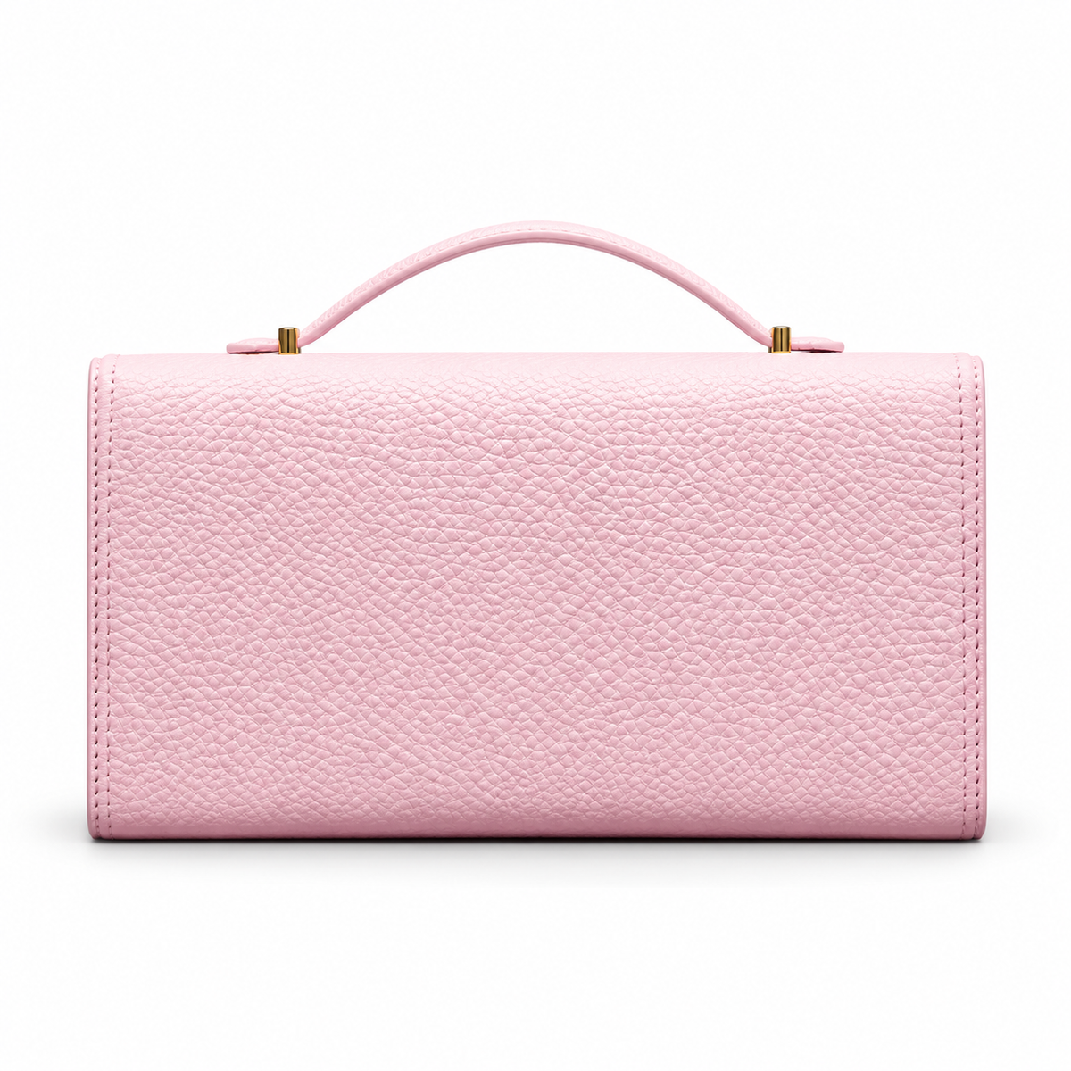 Elegant Pink Envelope Clutch With Handle