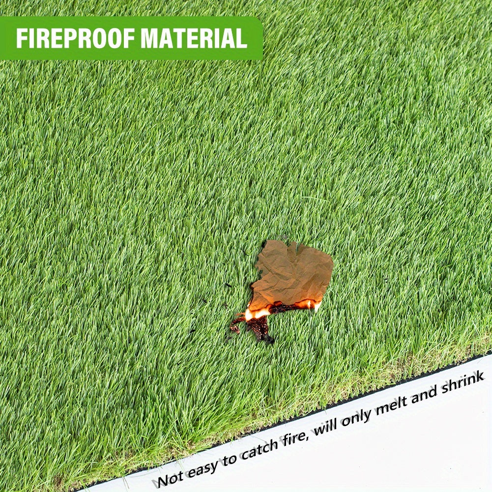 Artificial Grass Turf, 1.77 Inch Dog Grass Mat with Drain Holes Fake Grass Rug Outdoor Indoor, Realistic Artificial Lawn Carpet Garden Landscape Balcony Patio Backyard
