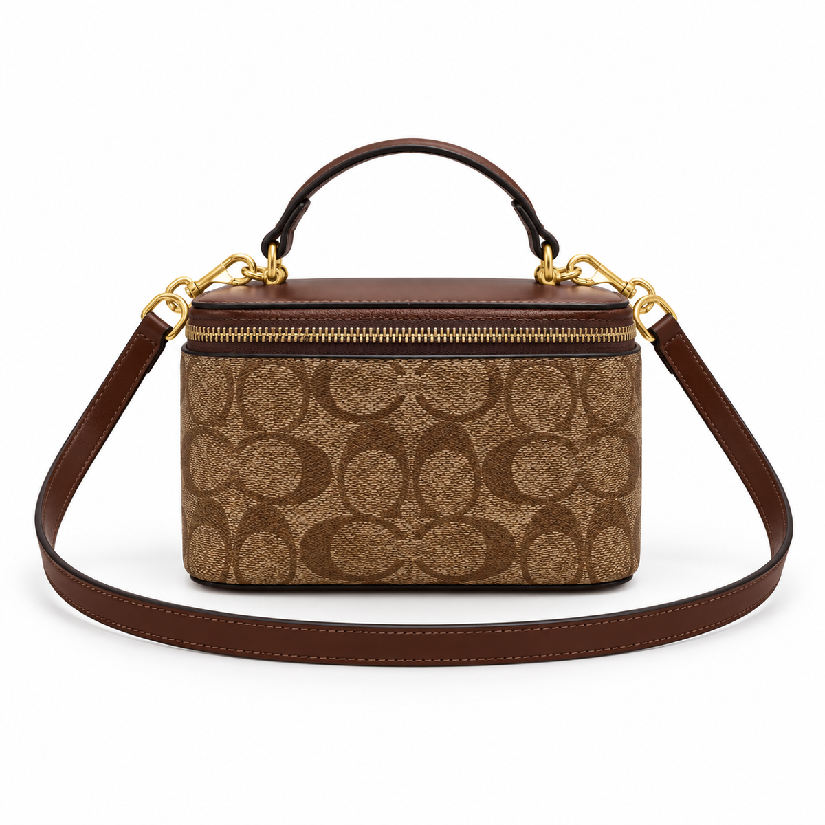 Classic Brown Monogram Box Crossbody Bag