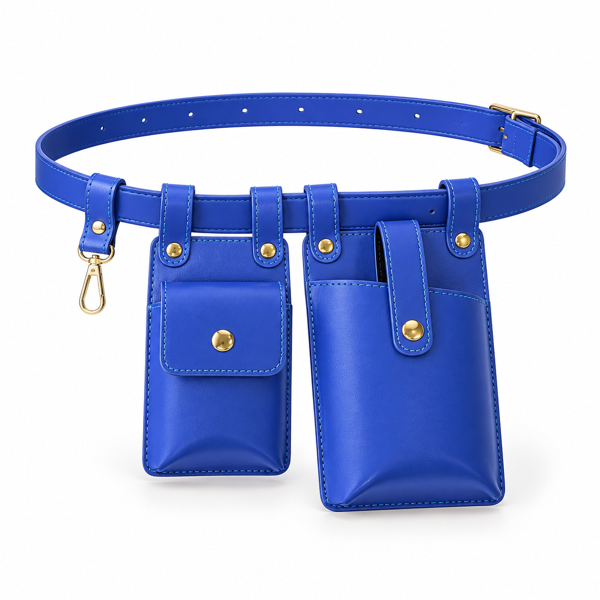 Royal Blue Dual Pouch Waist Belt