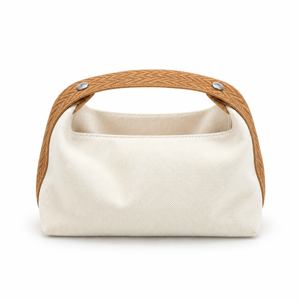 Camel Strap Minimalist Canvas Handbag Purse