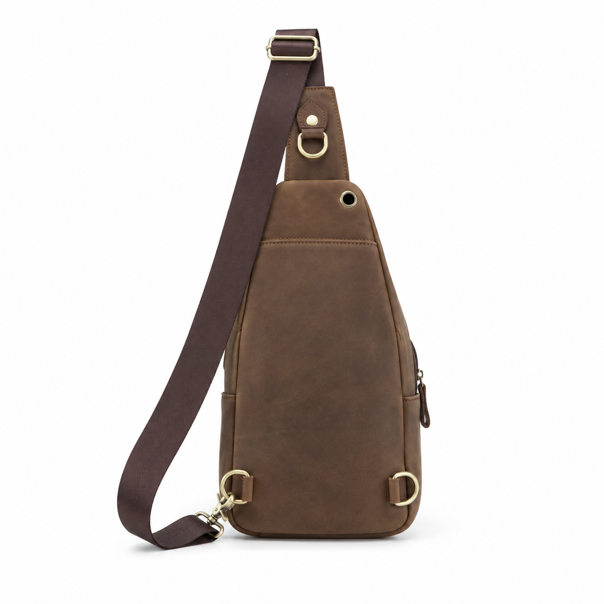 Vintage Coffee Adjustable Crossbody Sling Bag