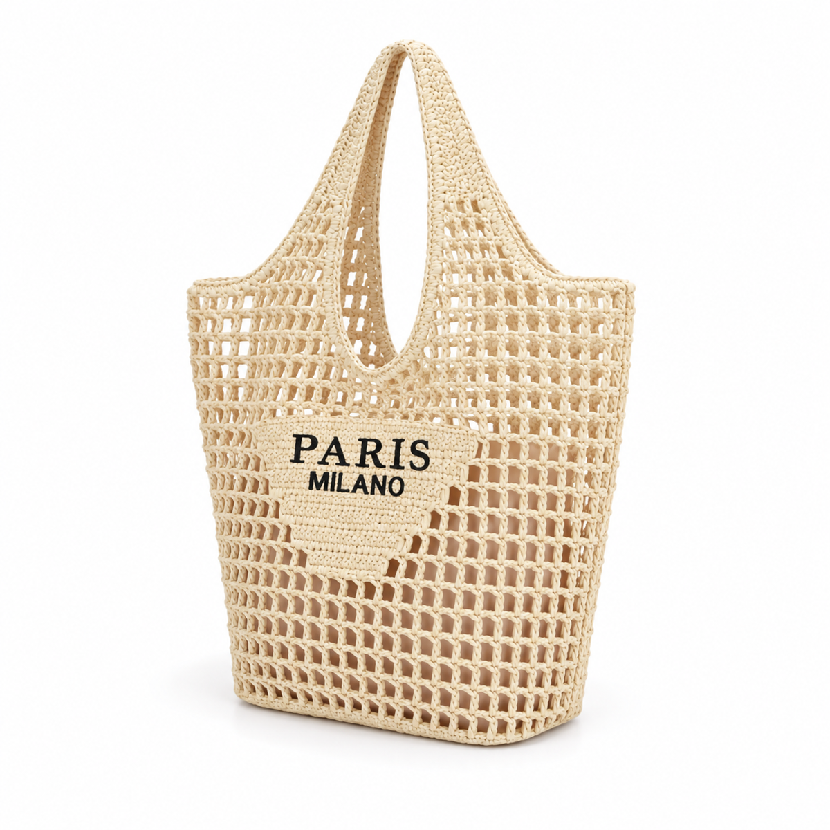 Paris Milano Crochet Woven Beach Tote